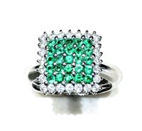 Anillo Sommer Mujer I Classici in Oro blanco Smeraldo 0.51 Ct 10080993-15 - 10080993-15